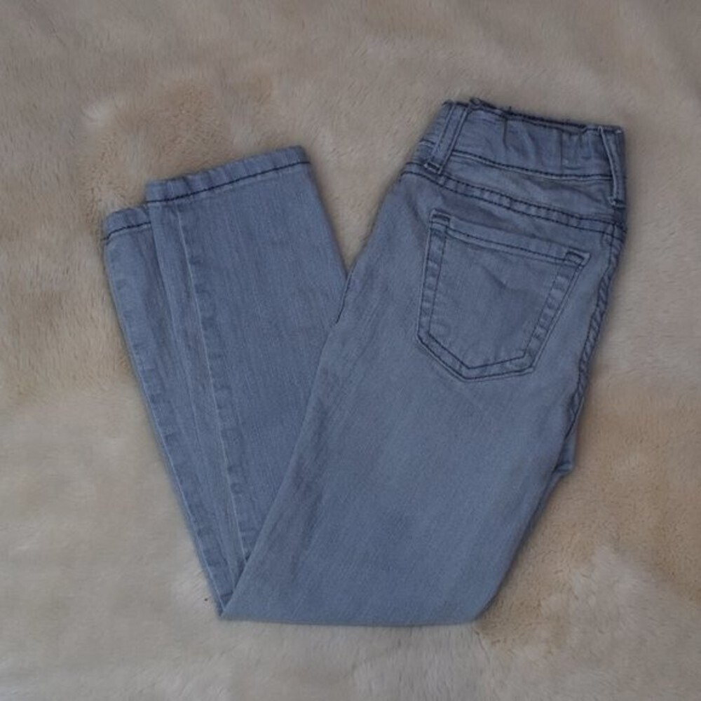 Children's Place Straight Skinny Girls Denim Jeans Gray Size 6